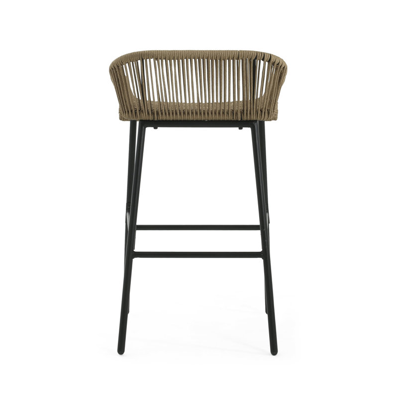 Tabouret de bar d'extérieur brun La Push, ensemble de 2