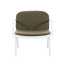 Ensemble de conversation d'extérieur 3 pièces avec cadre en PP blanc et coussins - 2 chaises club 1, rouille, poids léger, support ergonomique par cadre, coussins, -, facile à réarranger, rouille