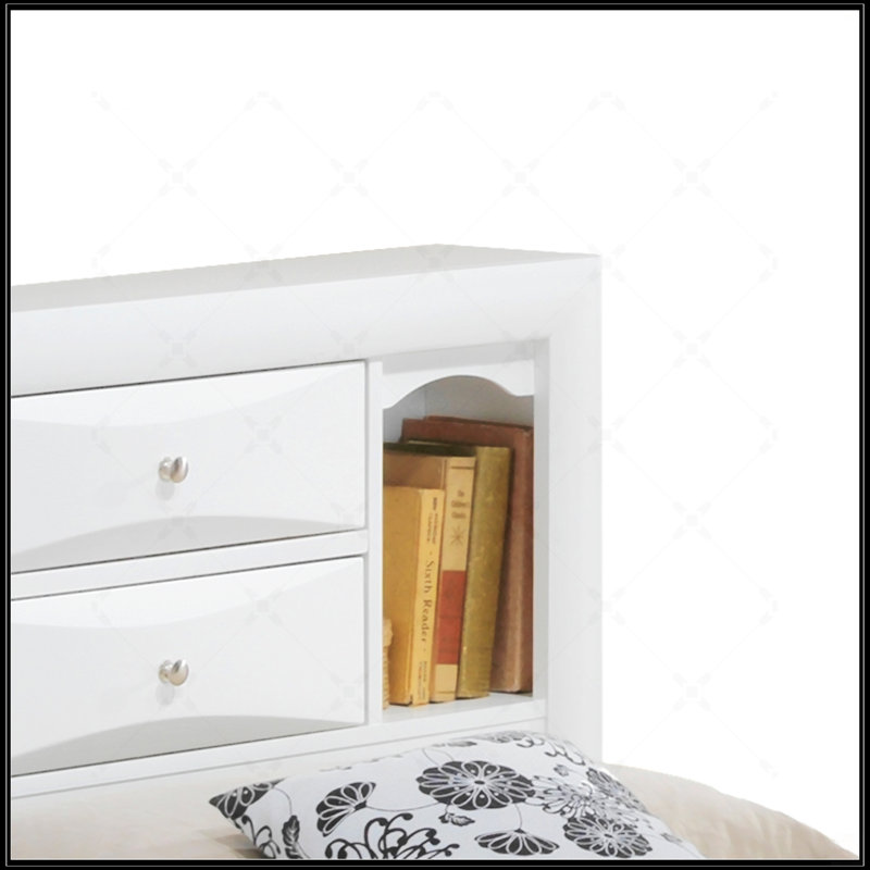 Twin Storage Bed, Twin, White