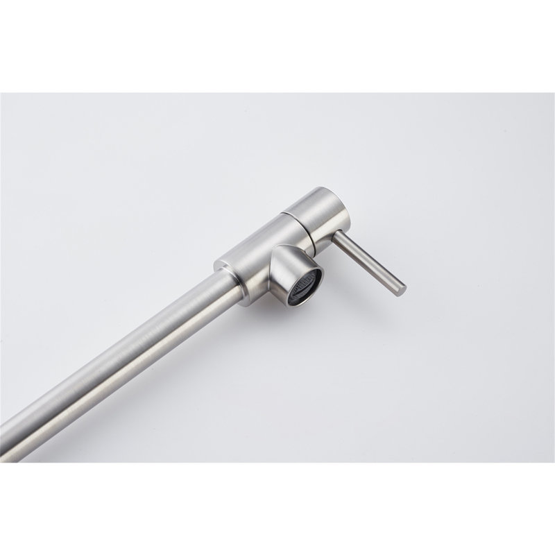 Robinet remplisseur de pot avec tige d'extension, Nickel brossé