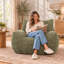 Grand fauteuil à billes et chaise longue en velours côtelé-1683900408