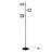Tree Industrial LED 3-Way Dimming Floor Lamp with 3 Adjustable Spot Lights-950900637