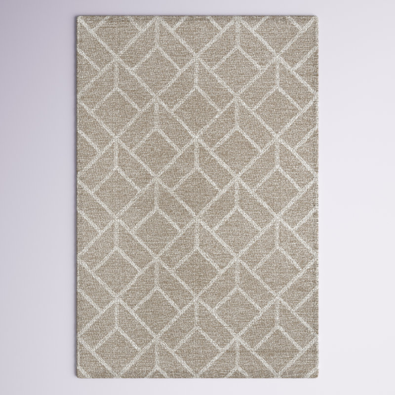 Amaryon Wool Geometric Indoor Rug, Rectangle 5' x 7'6"