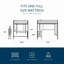 Lit mezzanine avec bureau et tablettes-352110981