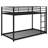 Low Bunk Bed In Black, Twin Over - And Solid Steel Frame Construction-1486884346-1486884349