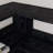Corner Bookcase 6 Tiers with Baffles Industrial Large Corner Etagere Bookcase for Living Room Home Office-1226964059