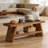 Entryway Bench,2-Tier Shoe Bench,Rectangular Bed Bench