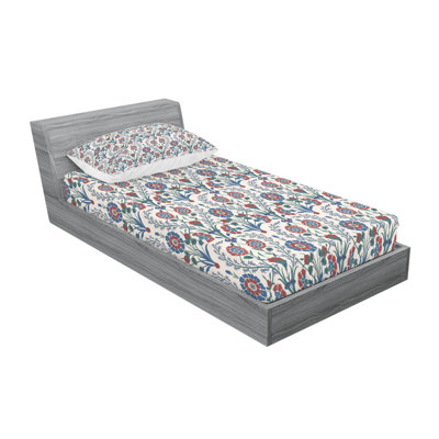 Microfiber Floral Sheet Set