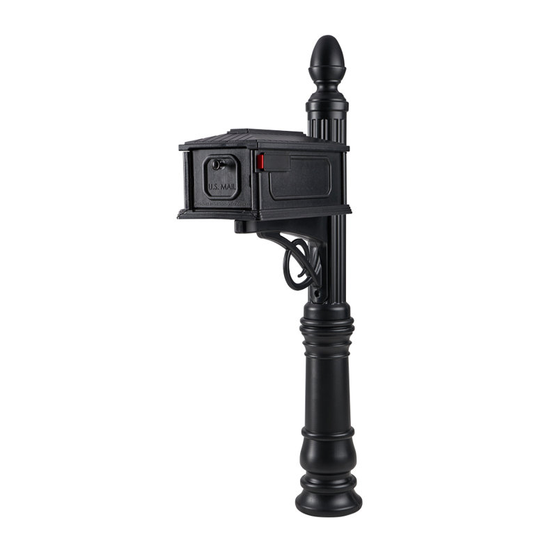 Stratford Plastic Mailbox and Post Combo Kit