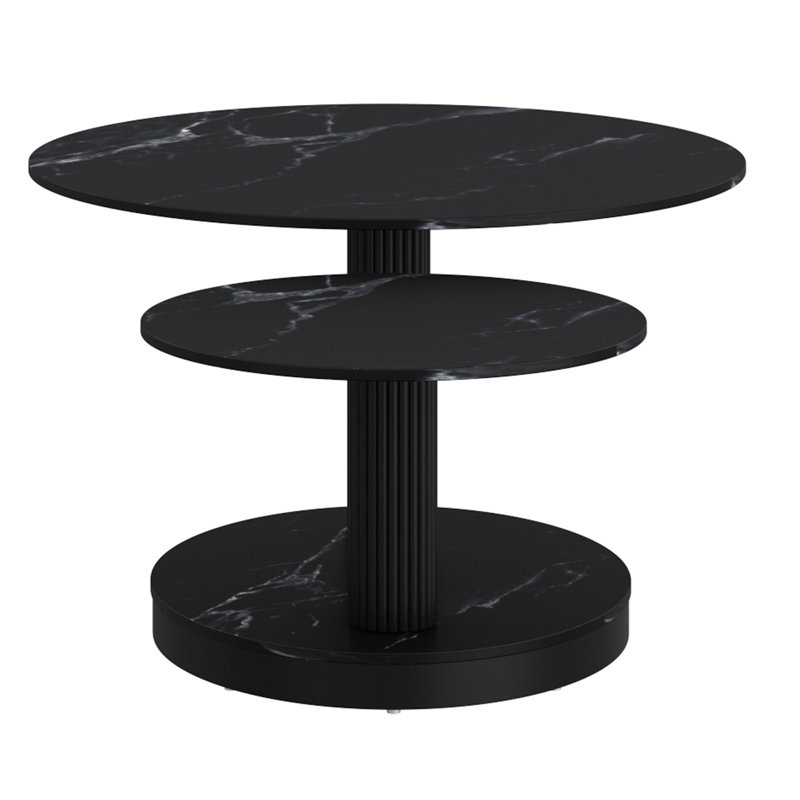 Table basse noire Steven, Noir