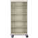 Sandusky Lee 36" W x 18" D x 78" H Steel Mobile Bookcase with 4 Adjustable Shelves by Sandusky