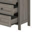 Ensemble de lit plateforme 3 pièces avec tête de lit double à porte coulissante, station de charge, table de chevet et commode-2000109747-2000109645