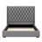 Upholstered Bed Frame With 67.5" Tall Headboard Wingback Platform Bed Tufted Deep Button Velvet-107443603
