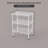 3-Tier Heavy-Duty Steel Wire Shelving Unit, Tool-Free Assembly, 55 lbs per Shelf
