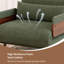 Green Convertible Sofa Bed Chair, 4-in-1 Folding Single Bed, Adjustable Recliner with Armrests, Ideal for Living Room, Study & Small Spaces-504733881