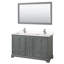 Ensemble de meuble-lavabo double 60 "avec miroir Deborah-97738966-97738967-97754503
