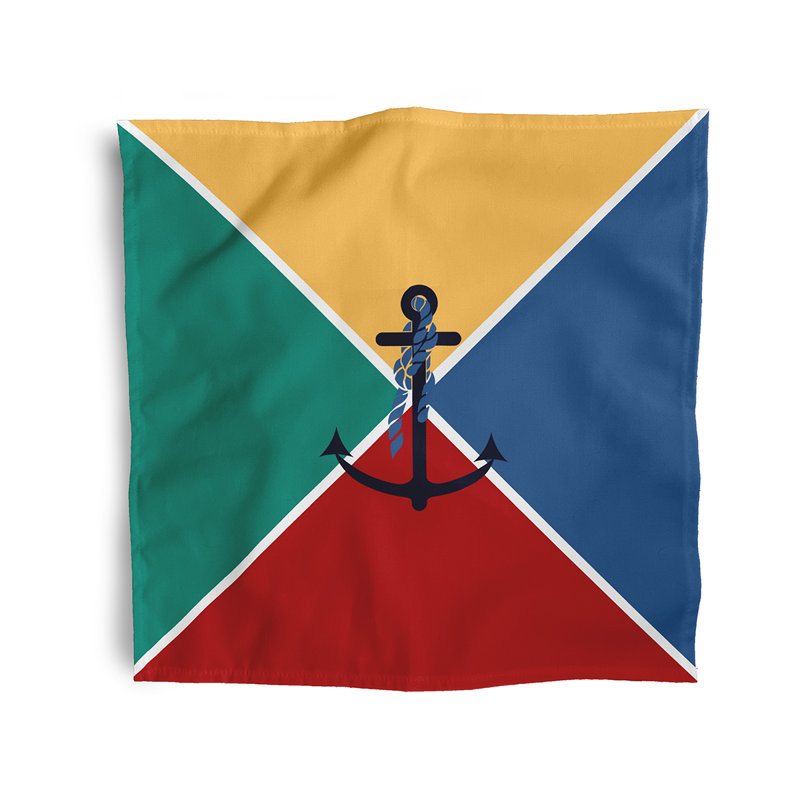 Lataria Anchor Flag Napkins, Yellow