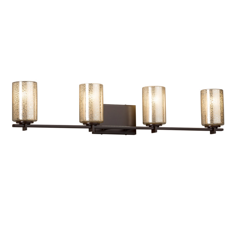 Éclairage pour meuble-lavabo 4 lumières Casson, Noir mat