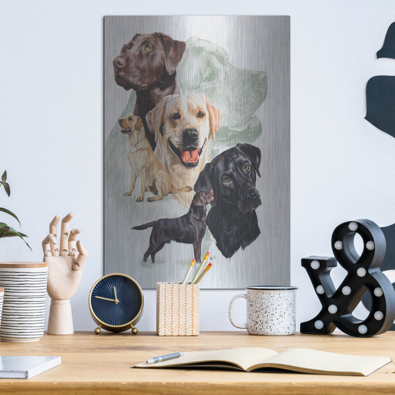 «Labrador 2» par Barbara Keith, H 16 po x l 12 po