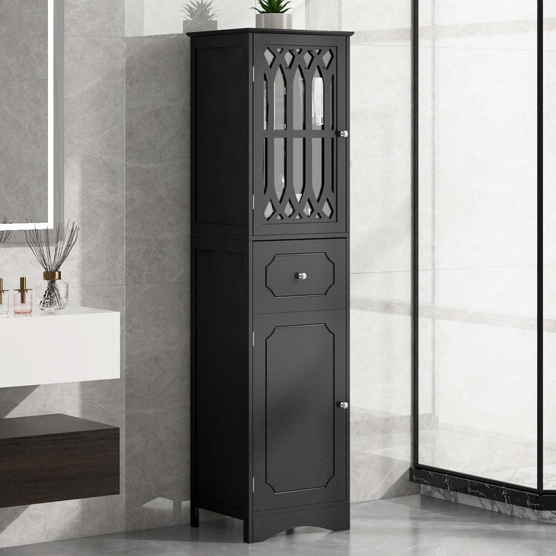 Grande armoire de salle de bain, Noir