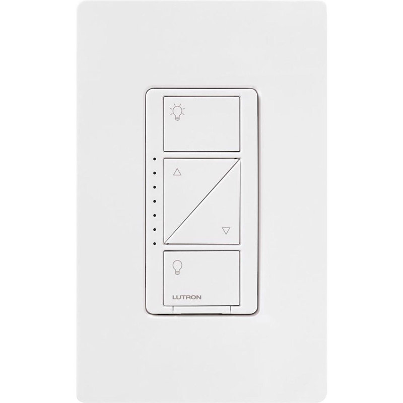 Lutron Caseta White 150 W Touch Smart-Enabled Dimmer Switch 1 pk