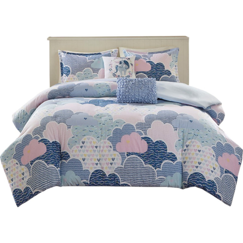 Gracie Mills Eowyn Cotton Printed Duvet Cover Set, Full Duvet Cover