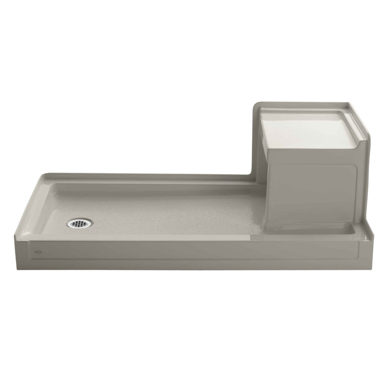 Tresham 60" W x 32" D Single Shower Base, Sandbar