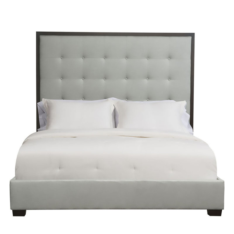 Soho Upholstered Bed, Gray, Full