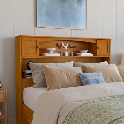 Denver Wood Storage Bookcase Headboard