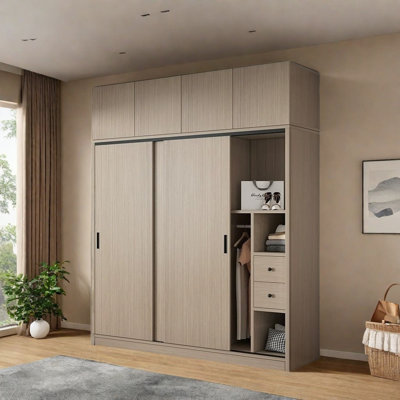 Simple And Fashionable Grey Wardrobe