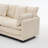 Beige Color  3-Seat Combo Sofa With Storage Ottoman For Living Room Apartment Bedroom And Compact Room, Upholstered Sectional Couch, L Shaped Bench With A Footrest-1507760018
