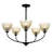 Whitecap 5-Light Mottled Cocoa Chandelier