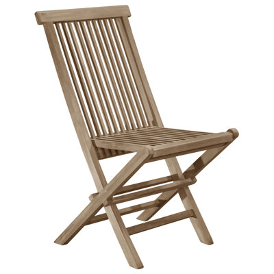 Baek Folding Patio Dining Side Chair with Cushion