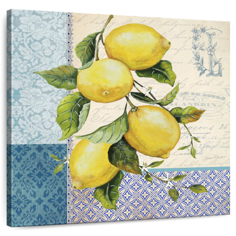 Patchwork Lemons I, 36" H x 36" W