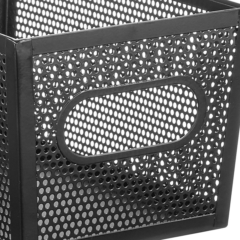 10 x 6 x 5 Perforated Bin, Matte Black