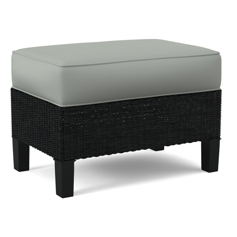 Gibraltar Ottoman, Black, Gray Sugar Performance; 0863-84