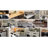Kaboon 2-Tier Washer Dryer Countertop 58" W X 28" D X 12" H", Laundry Shelf Organizer, Oak(Grey Tone)-122871968-119893862