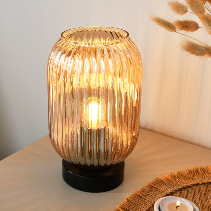 Showstead Table Lamp, Champagne , Black