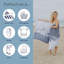  Serviette turque douce en coton biologique à imprimé montagne, peshtemal de plage résistant au sable, mince et absorbante, 66 po x 36 po-81124655