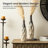 Modern Two-Tone Colour  With Geometric Faceted Ceramic Table Vases