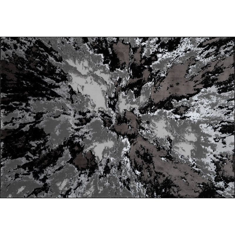 Rectangle Geometric Dhurrie Indoor / Outdoor, Black, Rectangle 160 x 230 cm