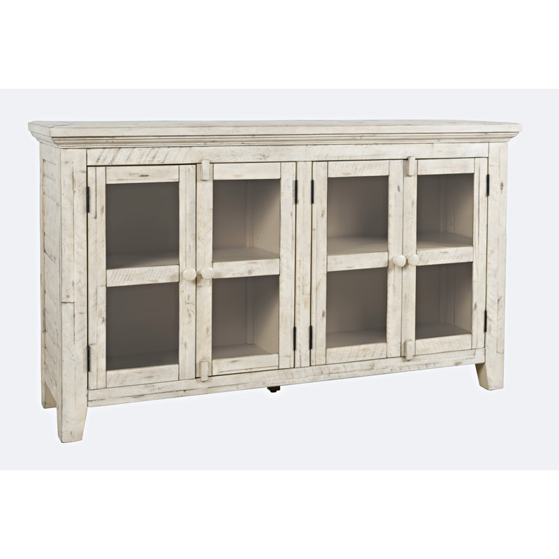 Knorr 54" Acacia Solid Wood Sideboard, Scrimshaw