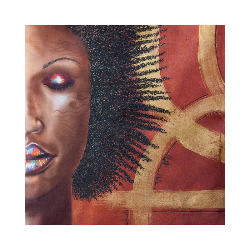 Rainbow Lips by Fred Odle - Wrapped Canvas Print, 30.48 cm H x 30.48 cm W