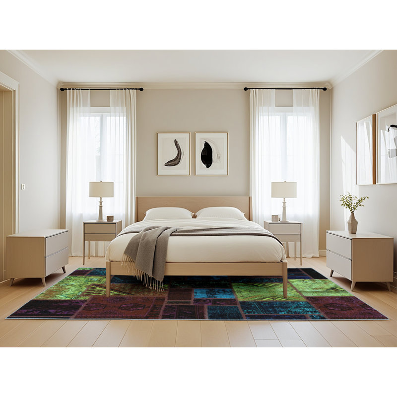 Abstract Indoor Rug, Rectangle 5' x 8'