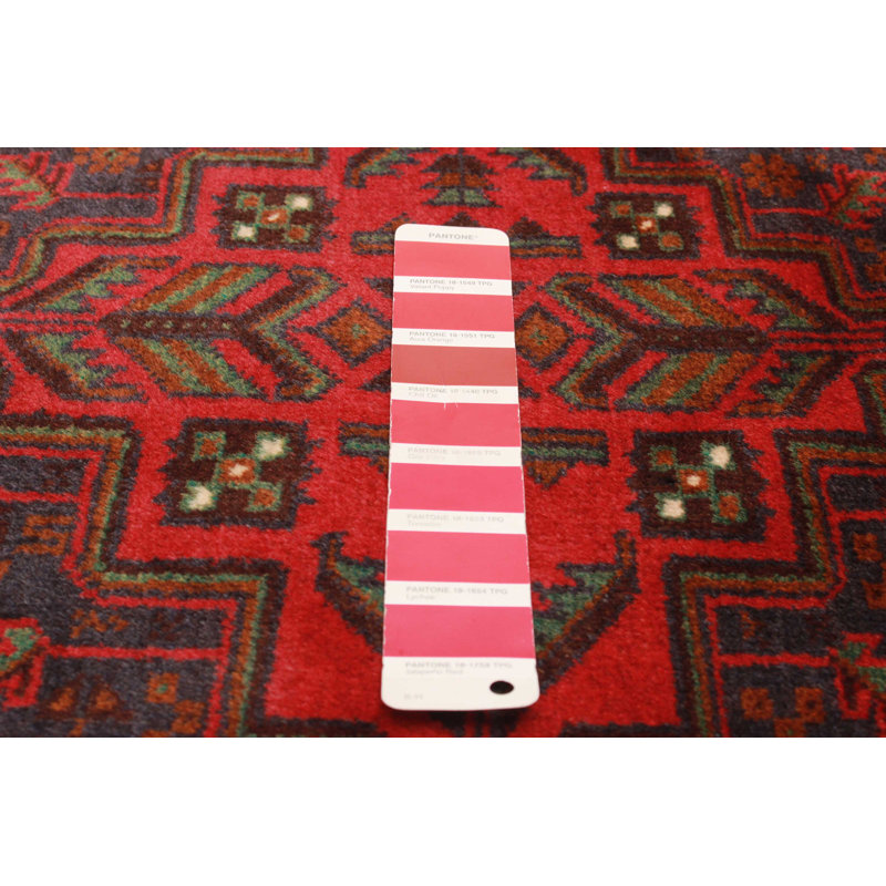 Tapis rouge Teimani 3 pi 0 po x 4 pi 8 po