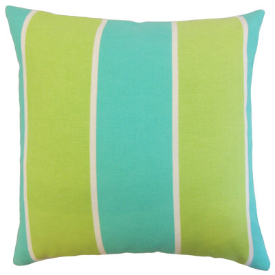 Striped Outdoor Reversible Throw Pillow