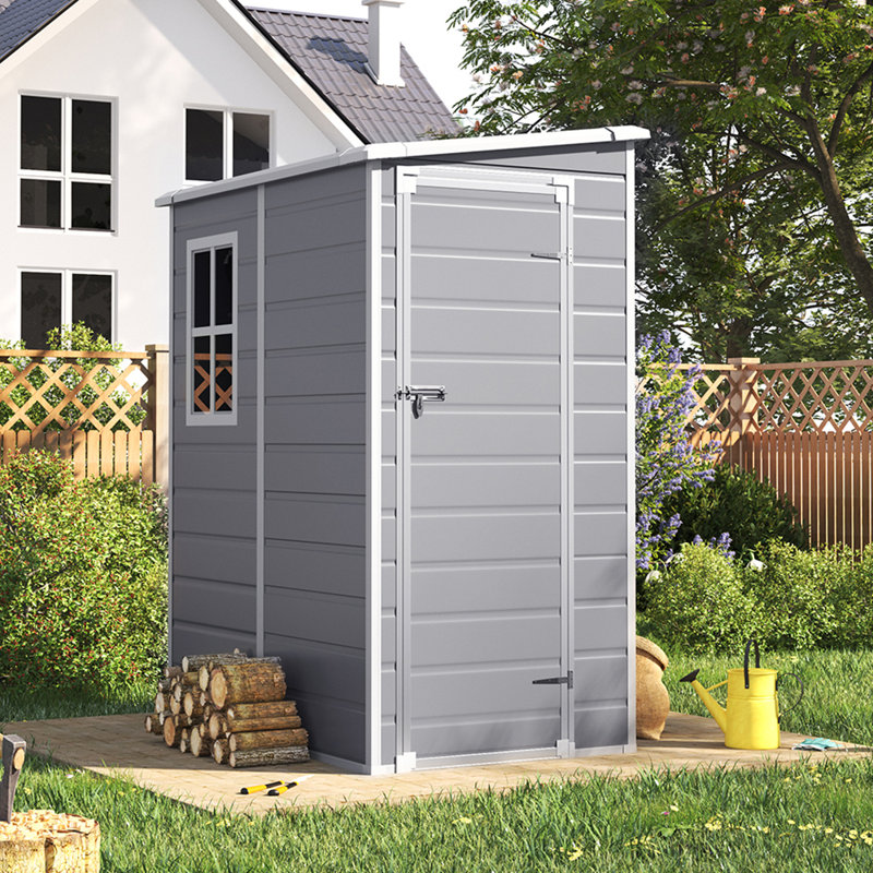 PP Plastic Tool Shed – Grey