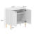 Wood 32" H 2-Door Accent Cabinet with Metal Legs-249371156
