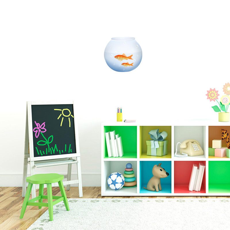 Adhésif décoratif poisson, H 9 po x l 10 po