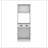 White 2-Cabinet Kitchen Pantry-86370638